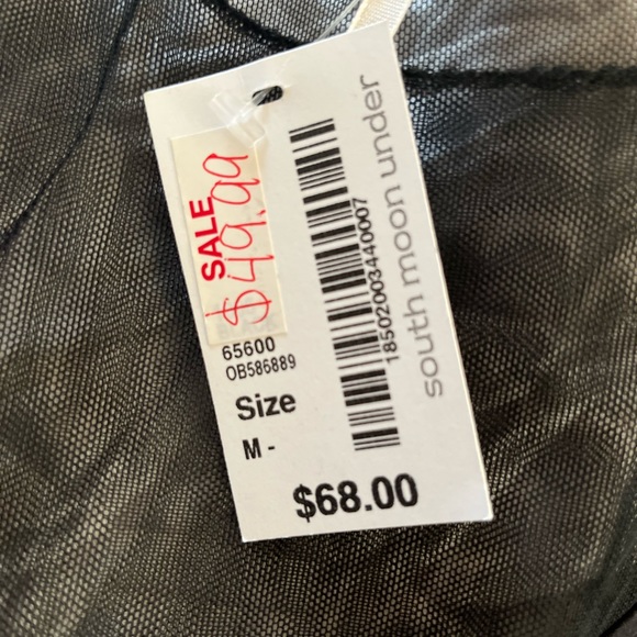 NWT Free People - Medium -Black/Sheer Top - Picture 8 of 8